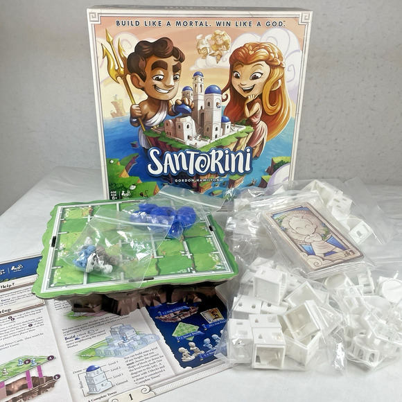 Santorini Strategy Board Building Game Spin Master 2-4 Players Age 8+ COMPLETE - Picture 3 of 5
